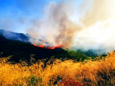 &Pi;&omicron;&lambda;ύ &upsilon;&psi;&eta;&lambda;ό&sigmaf; &omicron; &kappa;ί&nu;&delta;&upsilon;&nu;&omicron;&sigmaf; &pi;&upsilon;&rho;&kappa;&alpha;&gamma;&iota;ά&sigmaf; &kappa;&alpha;&iota; &tau;&eta;&nu; &Tau;&rho;ί&tau;&eta; (09/08) &sigma;&epsilon; &Alpha;&rho;&gamma;&omicron;&lambda;ί&delta;&alpha;, &Kappa;&omicron;&rho;&iota;&nu;&theta;ί&alpha; (&epsilon;&iota;&kappa;ό&nu;&epsilon;&sigmaf;)
