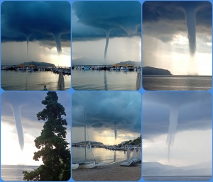 Υδροστρόβιλοι στον Αργοσαρωνικό (βίντεο)