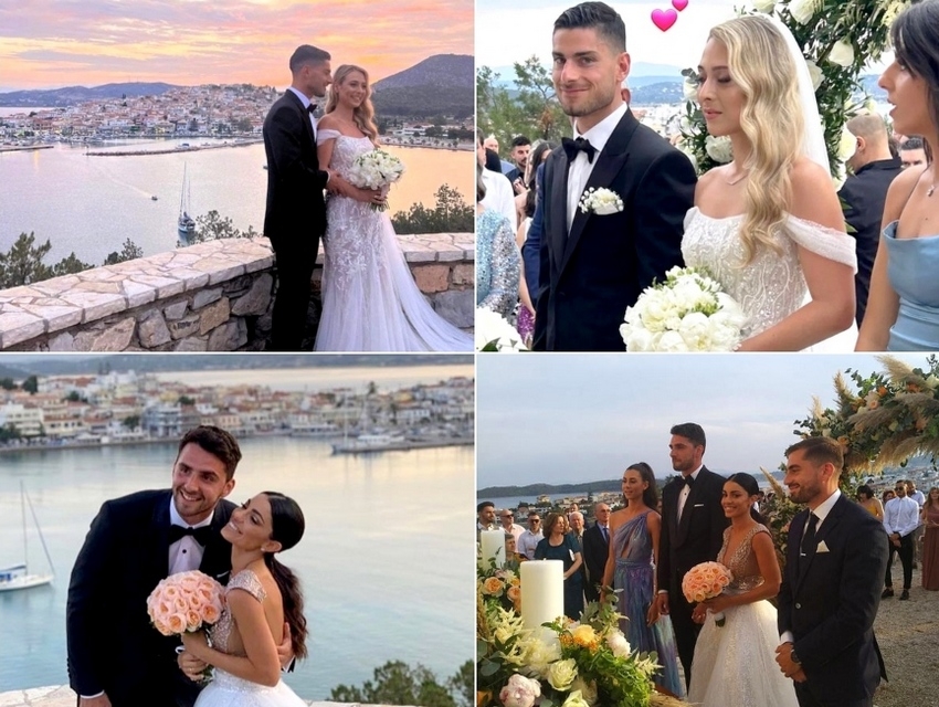 Ο Μασούρας γαμπρός στην όμορφη Ερμιόνη – Στον ίδιο ναό παντρεύτηκε το 2019 ο Καπίνο (βίντεο, εικόνες)