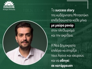 &Eta; &alpha;&kappa;&rho;ί&beta;&epsilon;&iota;&alpha; &sigma;&alpha;&rho;ώ&nu;&epsilon;&iota; &tau;&omicron;&nu; &epsilon;&lambda;&lambda;&eta;&nu;&iota;&kappa;ό &lambda;&alpha;ό &kappa;&alpha;&iota; &eta; &kappa;&upsilon;&beta;έ&rho;&nu;&eta;&sigma;&eta; &Mu;&eta;&tau;&sigma;&omicron;&tau;ά&kappa;&eta; &tau;ά&sigma;&sigma;&epsilon;&tau;&alpha;&iota; &sigma;&tau;&omicron; &pi;&lambda;&epsilon;&upsilon;&rho;ό &tau;&omega;&nu; &laquo;&lambda;ί&gamma;&omega;&nu;&raquo; &kappa;&alpha;&iota; &iota;&sigma;&chi;&upsilon;&rho;ώ&nu;