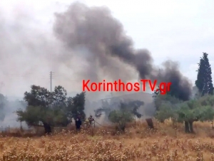 Πώς σβήστηκε η νέα φωτιά στην Κόρινθο (βίντεο)