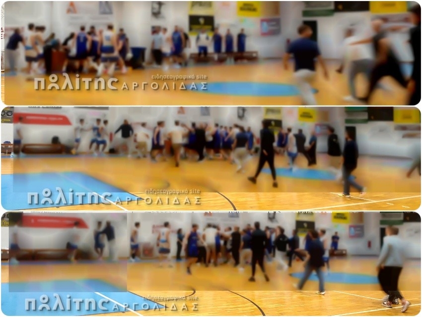 Μεγάλη ένταση, σύρραξη και επεισόδια σε αγώνα μπάσκετ της ΕΣΚΑΚ – Όταν ο αθλητισμός χάνει τις αξίες του και θυμίζει «πόλεμο» (βίντεο, εικόνες)