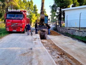 ΔΕΥΑ Ναυπλίου: Συνεχίζονται τα έργα αποχέτευσης στην Αγία Κυριακή (εικόνες)